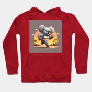 koala training before going to sleep Hoodie